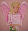 Pink Angel with Flower